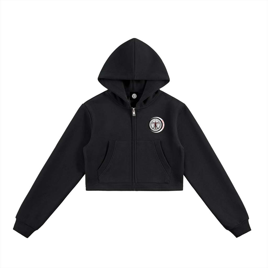 Got Spliff Cropped Zip-Up Hoodie