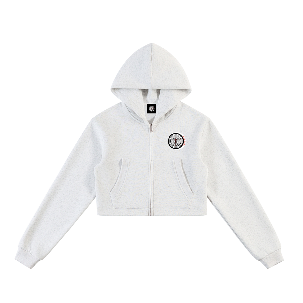 Got Spliff Cropped Zip-Up Hoodie