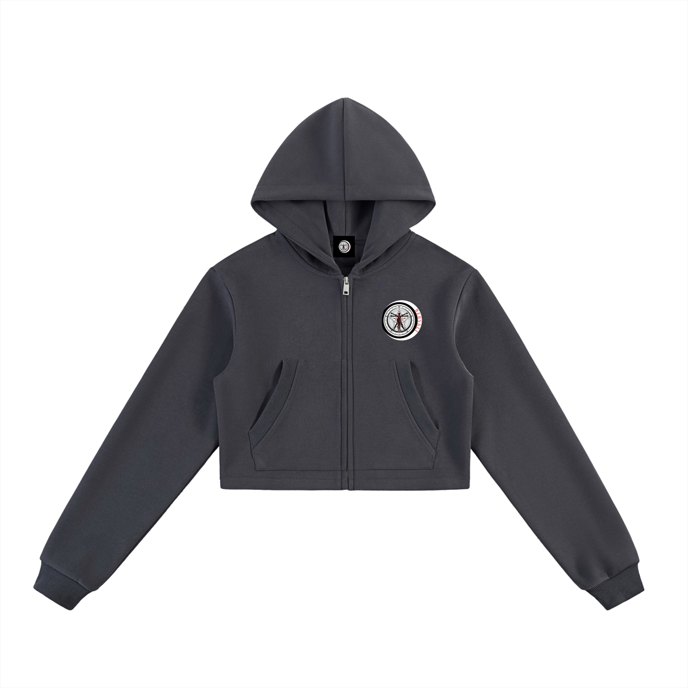Got Spliff Cropped Zip-Up Hoodie