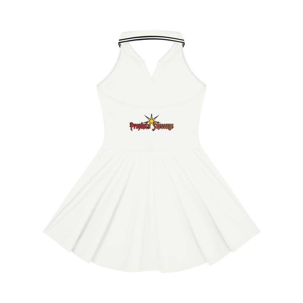 Bersali Prophets Message Halter Tennis Dress