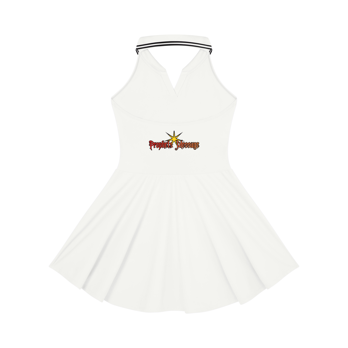 Bersali Prophets Message Halter Tennis Dress