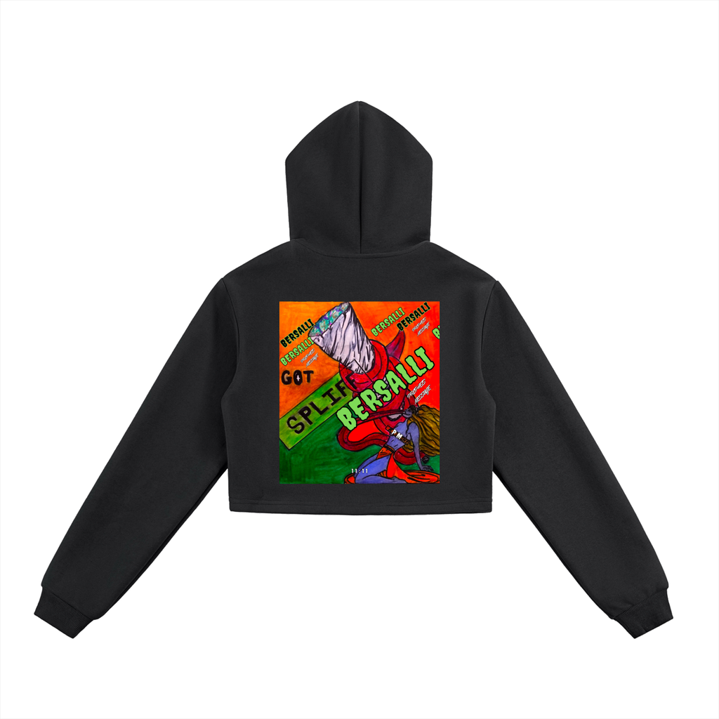 Got Spliff Cropped Zip-Up Hoodie