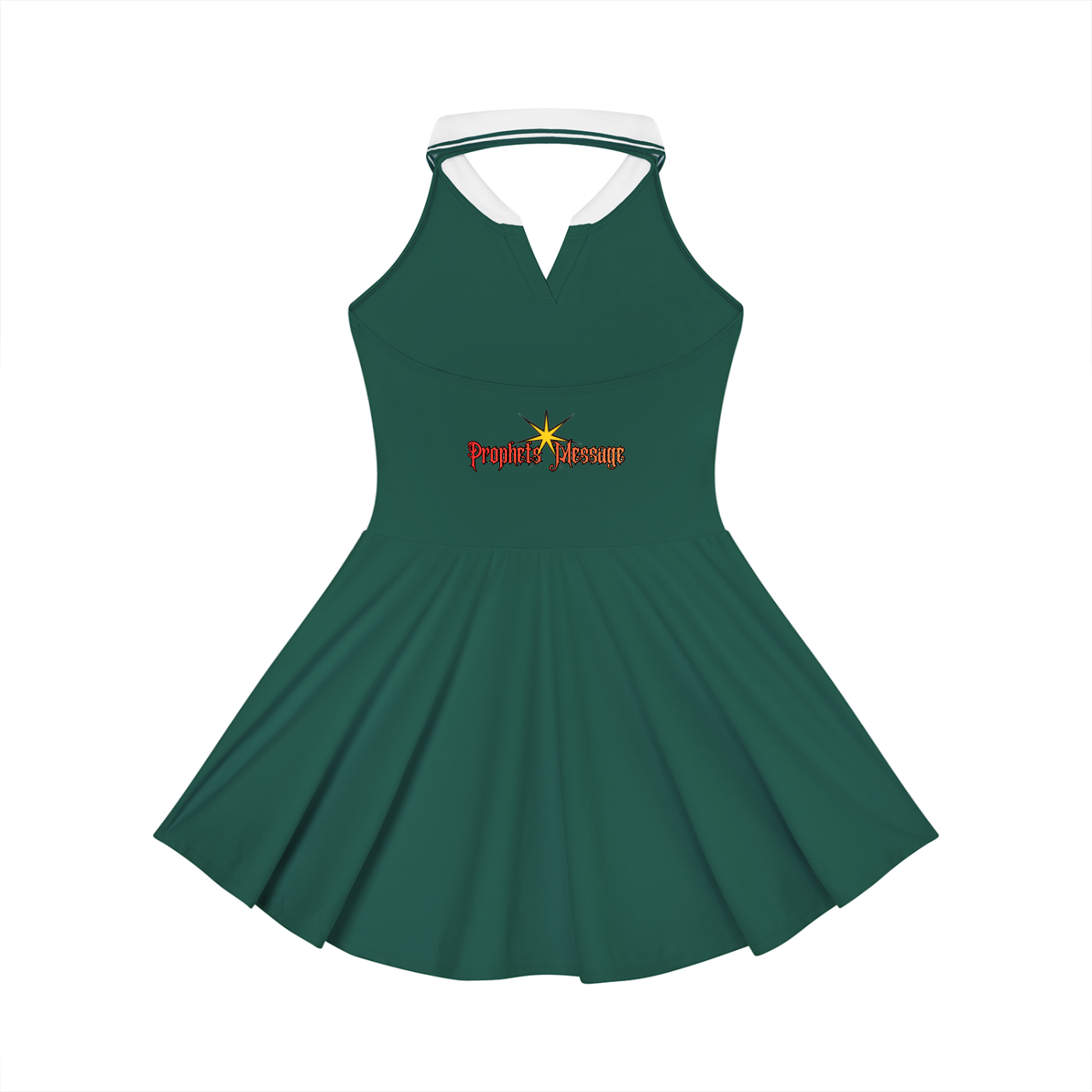 Bersali Prophets Message Halter Tennis Dress
