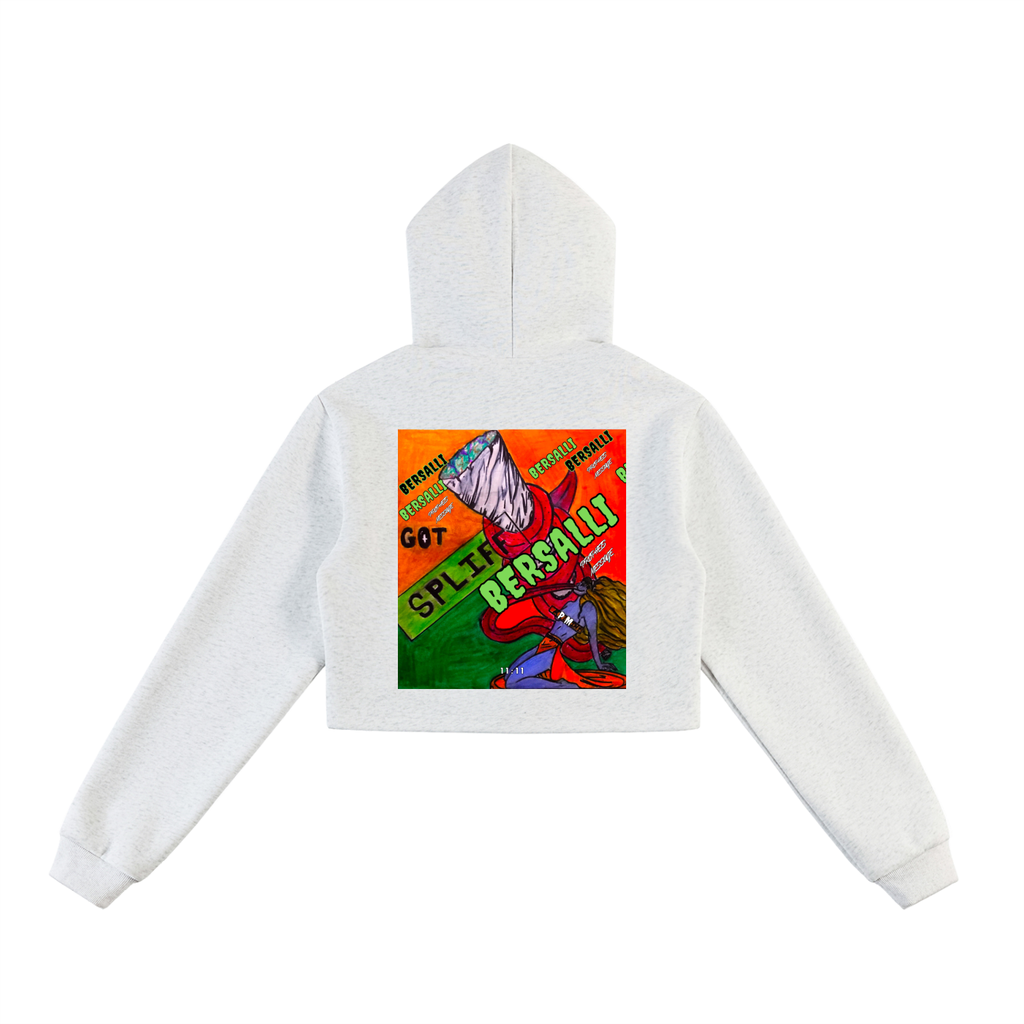 Got Spliff Cropped Zip-Up Hoodie