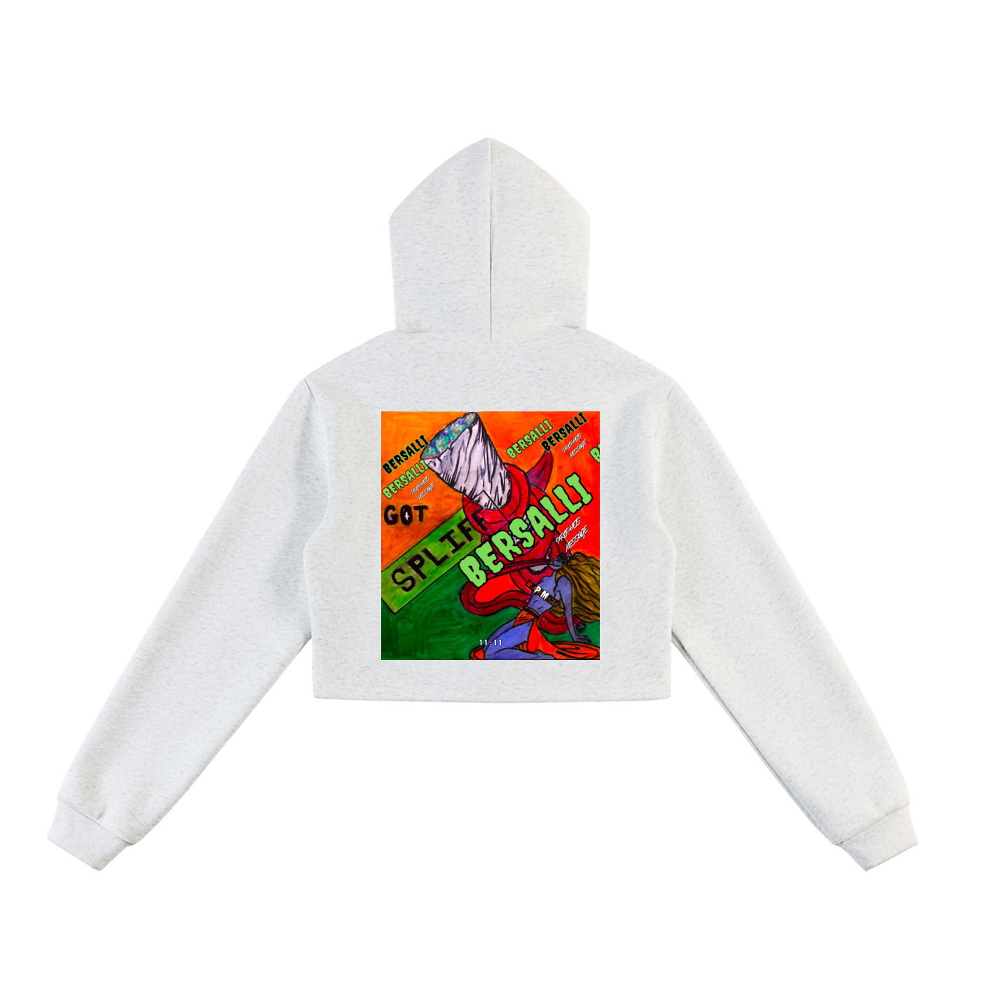 Got Spliff Cropped Zip-Up Hoodie