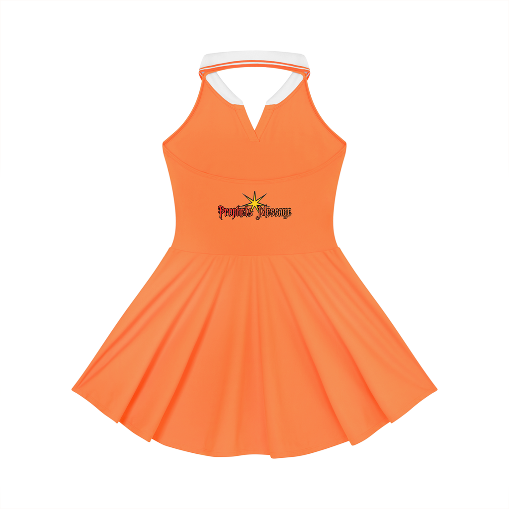 Bersali Prophets Message Halter Tennis Dress